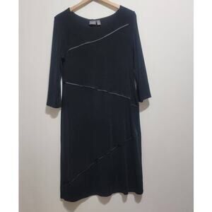 Chico's Travelers Womens Classic Seamed Dress Asymmetrical Minimalist Medium